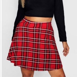 Plus Tartan Skater Skirt